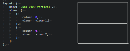 Dual view horizontal